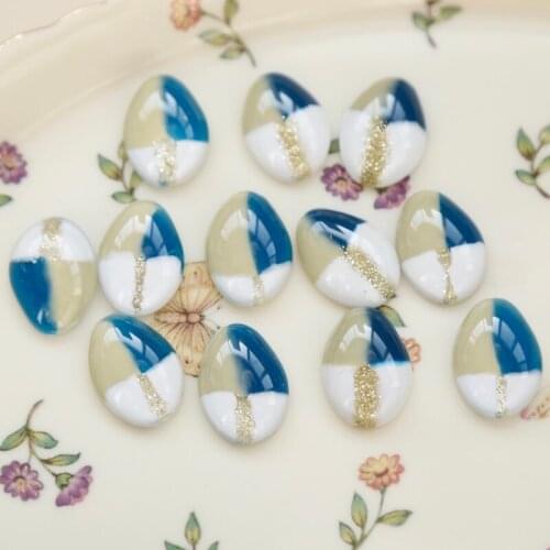 Sailing holiday color box combination enclosed Japanese earrings earrings patches handmade jewelry diy resin accessories