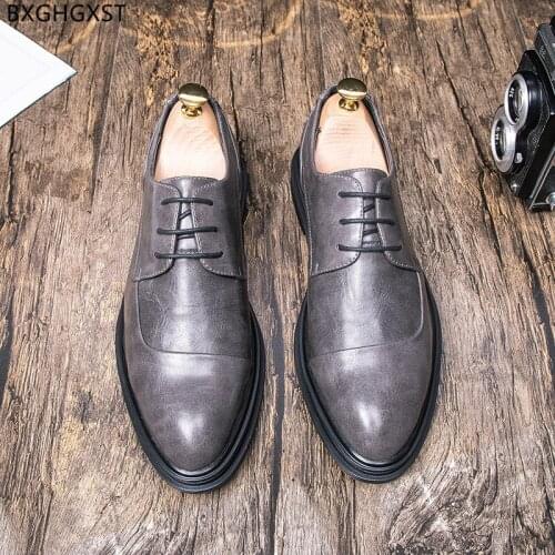 Fashion Oxford Mens Black Dress Shoes Luxury Brand Leather Shoes for Men Office 2021 Brown Business Shoes Men Zapatos De Hombre