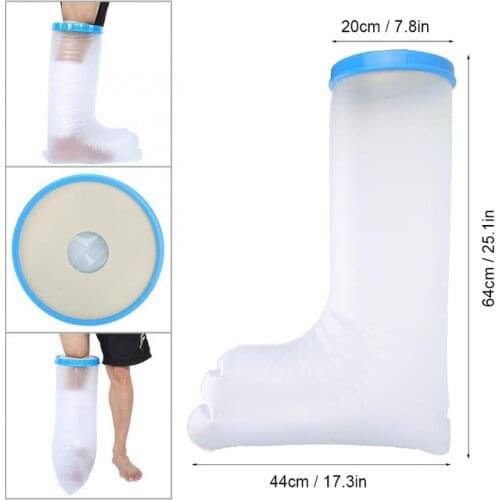 Waterproof Sealed Cast Bandage Protector Wound Fracture Foot Arm Leg Knee Cover Injured Body Parts Protection For Shower Bath