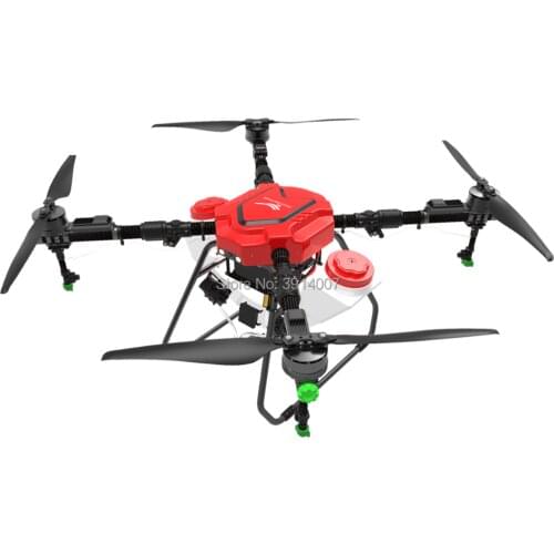 X14 14L agricultural spray drone X-14 multi-rotor plant protection machine frame with V-shaped 14L water tank with spreading sys