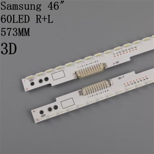 Tira conduzida Luz de Fundo Para Samsung UA46ES5500R TRENÓ 2012SVS46 7032NNB LEFT60 RIGHT60 3D 572mm
