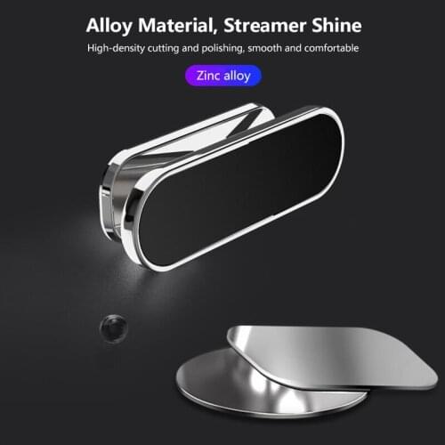 1PC 360-degree Rotating Adjustable Car Phone Holder Instrument Panel Magnetic Absorption Anti-bumps No Line Of Sight Obstructing