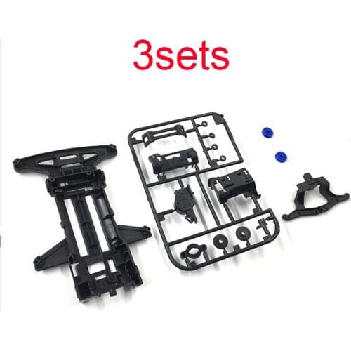3 Sets TZ Chassis Black for RC Tamiya Mini 4WD Racing Car Model