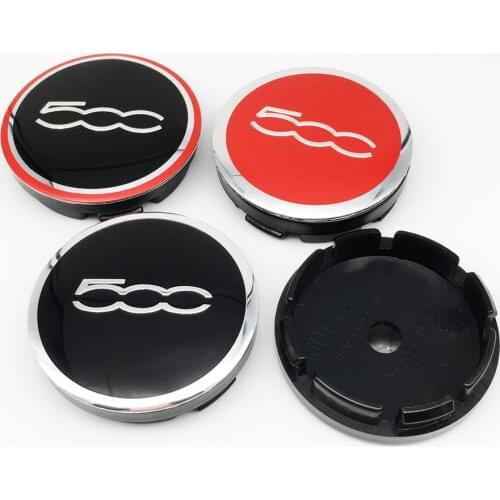 4pcs 56mm Wheel Center Hub Cap Badge Emblem Cover for Fiat 500 5CC Logo Car Wheel Center Caps for Fiat 124 125 125 500 695