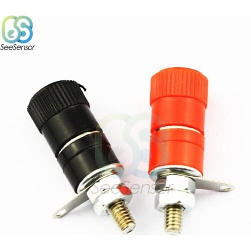 5 Pairs 10PCS JS-910B 4mm Banana Plug Jack Socket Female Binding Post For Speaker Audio Terminals Splice