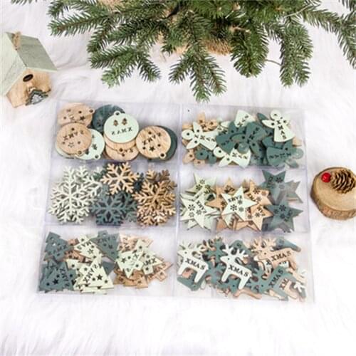 Catchmyparty Wooden Christmas Decorations