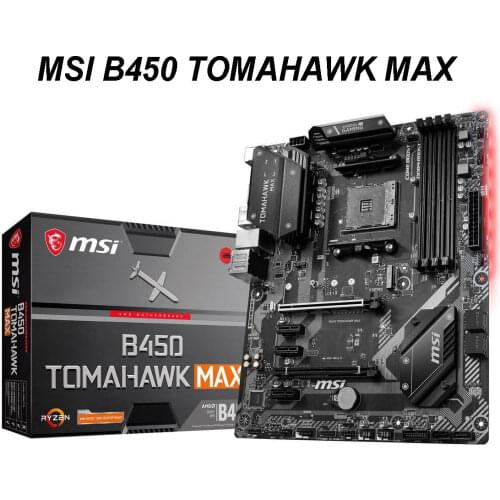 For MSI B450 TOMAHAWK MAX AM4 AMD B450 SATA 6Gb/s ATX AMD ATX Motherboard Socket AM4 PCI-E 3.0