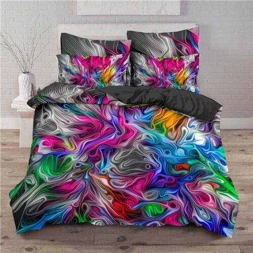 Home Living Luxury 3D Abstract Art Bedding Set Comfortable Duvet Cover Set Kids Bedding Set Queen and King EU/US/AU/UK Size