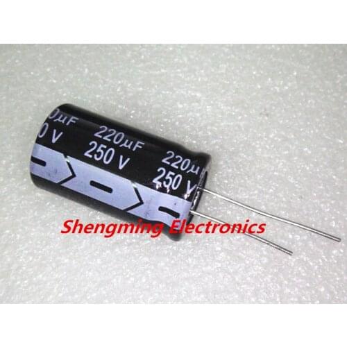 10pcs 220uF 250V 105C Electrolytic Capacitor 18x30mm