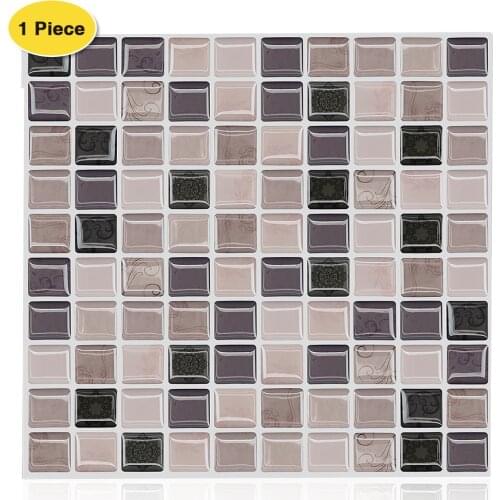Erzaa 10x10 Inch 3D Self Adhesive Wall Tiles Vinyl Peel and Stick Backsplash for Kitchen