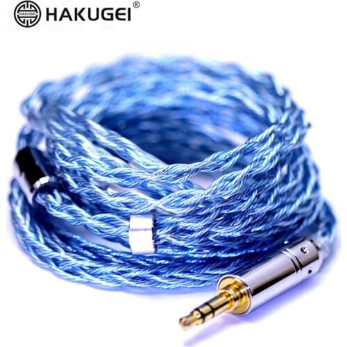 FENGRU HAKUGEI BLUE SWEETHEART 7N 8Shares 1024 Cores 24awg 2Pin 0.78 MMCX QDC Earphone Upgrade Cable for KXXS S8 ASX
