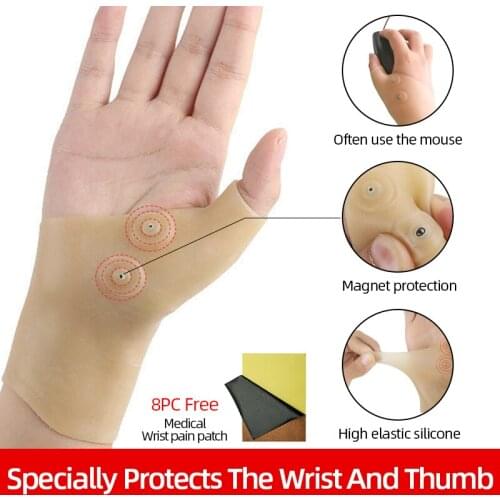 Magnetic Warm Wristband Sports Wrist Support Brace Tennis Basketball Wrist Joint Sprain And Fracture Protection