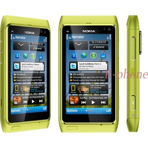 Original Nokia N8 Mobile Phone 3G WIFI GPS 12MP Touchscreen 3.5" Unlocked 16GB n8 Smartphone