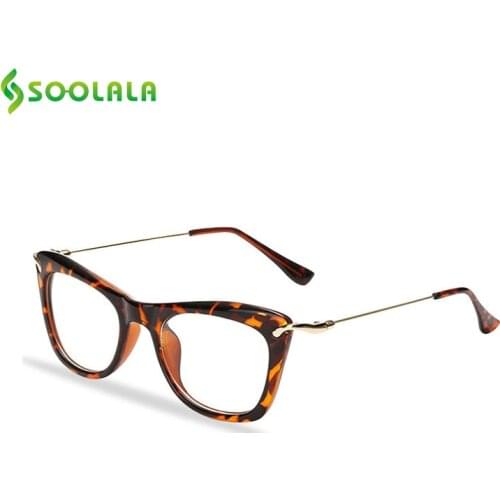 SOOLALA Women Reading Glasses Cat Eye Glasses Read Fashion Presbyopia Glasses Reading +0.5 0.75 1.0 1.25 1.5 1.75 2.0 to 4.0
