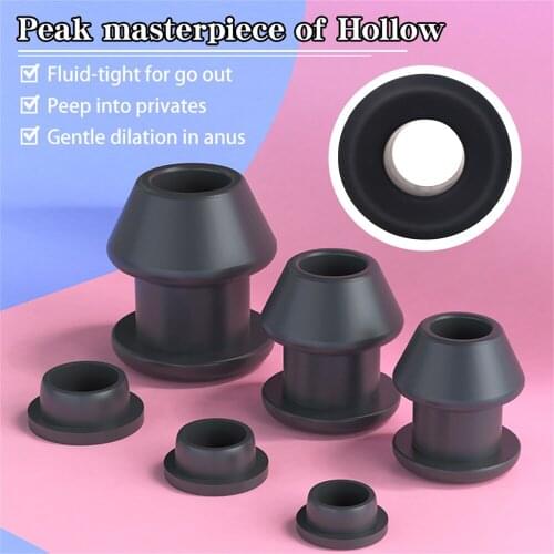 Huge Hollow Anal Tunnel Insert Butt Plug Prostate Massager Vaginal Speculum SM Anus Expansion Enema Cleaning Couple Sex Products