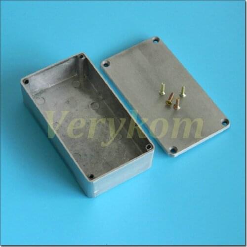 Wholesale 40pcs/lot 1590B 112 x 60 x 31 mm die cast Hammond Aluminum Box Stomp Effects Pedal Enclosure For Guitar DIY W Screws