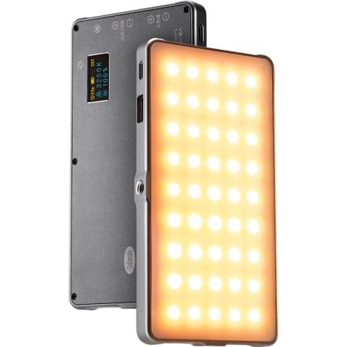 Full Color RGB LED Video Light 3200-5600K Dimmable Photography Lighting For DSLR Camera Phone Fill Lamp 4000mAh Rechargeable