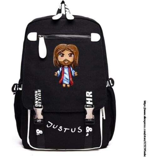 Jesus Women Men Backpack Fashion Middle School Students Bag Boy Girl Outdoor Sport Travel Casual DayPack