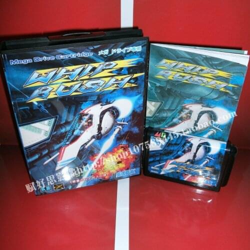 Sega MD game - Whip Rush with Box and Manual for 16 bit Sega MD game Cartridge Megadrive Genesis system