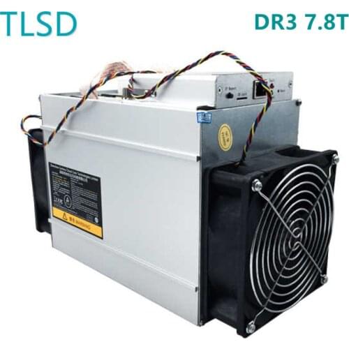 TLSD Used Antminer DR3 7.8T Bitcoin Mining Machine with Power Supply