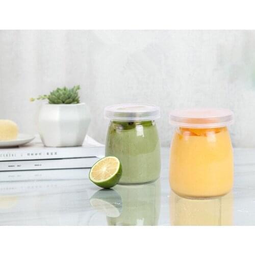 1pc Cute Milk Cup Glass Sealed Jars Storage Bottle Food Candy Storage Tea Container Caning Sealing Violetta Marson Jars LF 085