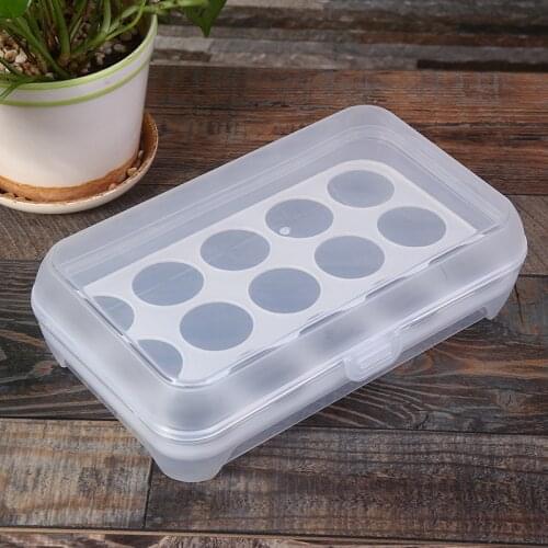 15 Grids Egg Storage Box Eggs Holder Refrigerator Case Food Preservation Plastic Boxes Home Kitchen Organizer Boxes Bins