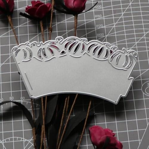 2021 New Arrival Crown Frame Pumpkin Decor Metal Cutting Dies 3D DIY Scrapbooking Craft Die Photo Invitation Cards