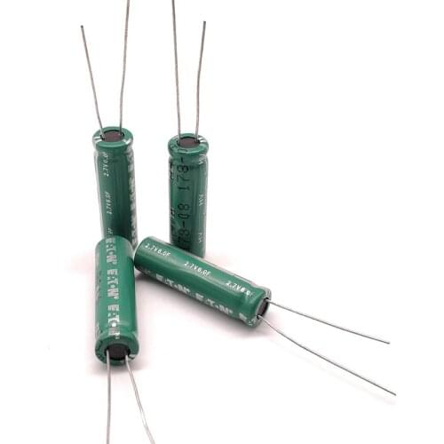 5pcs Original HV Series 2.7V6F Winding Type High Current Toy Power Supply Energy Storage Power Supply 2.7V 6.0F capacitor