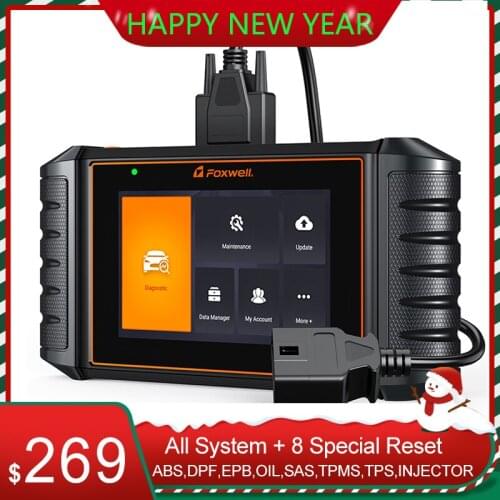 FOXWELL NT726 Automotive Diagnostic Tool All System Scanner ABS DPF EPB Oil Reset SAS TPMS TPS OBD2 Code Reader Free Update