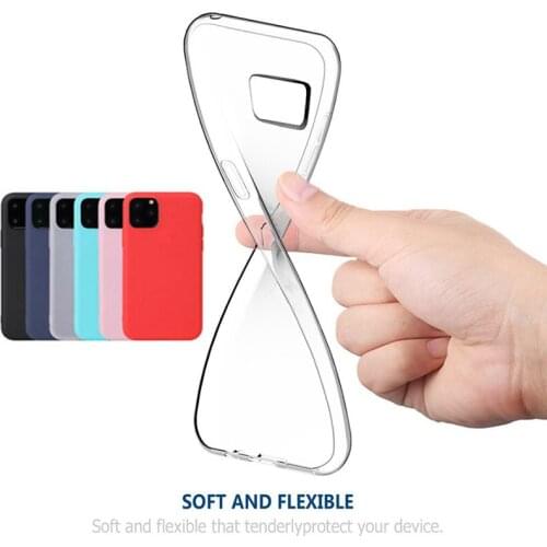 Cover for Samsung galaxy S7 edge A81 A91 A70 A50 A40 A20 A21 A10S S11 S10e S9 S8 Plus clear soft transparent silicone case cover