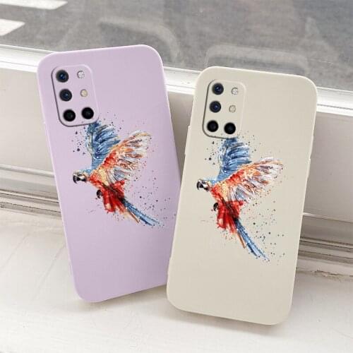 Spread Wings Liquid Silicone Case For Oneplus 8t 9 9pro 9r pro Liquid Soft Phone Back Cover