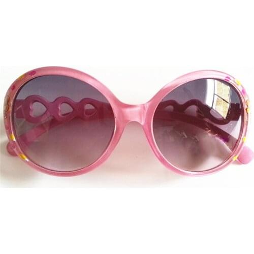 Kids Sunglasses Boys Anti-UV Sunglass Heart-shaped mirror legs Gafas Candy Color Children Oculos De Sol C07