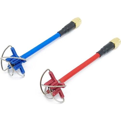 FPV 5.8G 3dBi 4 Leaf Clover AV Transmission RHCP Antenna SMA / RP-SMA Red Blue For Aomway Camera 5.8G FPV reciver Racing Drone