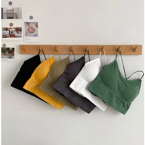 Heliar Women Underwear Lingerie For Women Sexy Plain Solid Straps Crop Tops Summer Streetwear Hot Camis Tops For Women