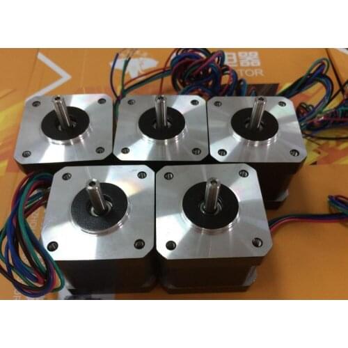 Top Recommand!!!5pcs Nema17 stepper motor 42HS02 Current /phase 0.4A /Holding Torque 0.22N CNC MILL/3D Printer