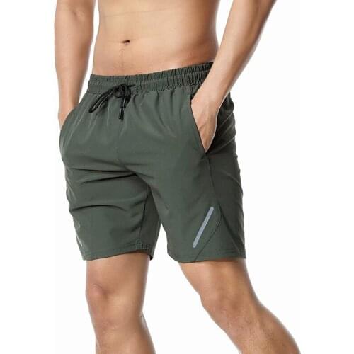 2021 New Sport Shorts Men Running CrossFit Jogging Training Gym Short Pants Male Quick Drying Pockets Drawstring Shorts