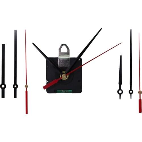 Wall Clock Movement Mechanism Black/Red Clock Set Professional Kit