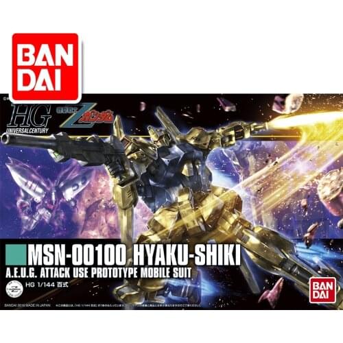 Original Gundam HG 1/144 Model MS-00100 HYAKU-SHIKI GUNDAM Z Mobile Suit Assemble Model Action Figures