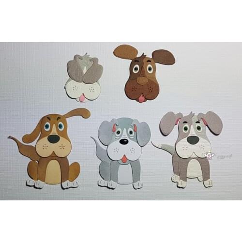 Mmao Crafts Metal Steel Cutting Dies New Dog decoration Stencil For DIY Scrapbooking Paper/photo Cards Embossing Dies