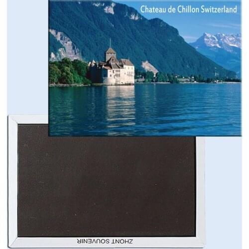 Chateau de Chillon, Lake Geneva, Switzerland, Refrigerator magnet, Tourist souvenirs, Home creative ornaments 24665