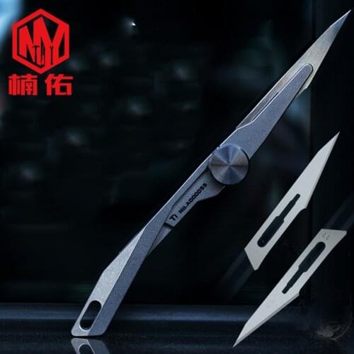 Titanium Alloy Folding Knife EDC Tactical Survival Multi-Function Tool Knife Outdoor Portable Emergency Knife No Blade