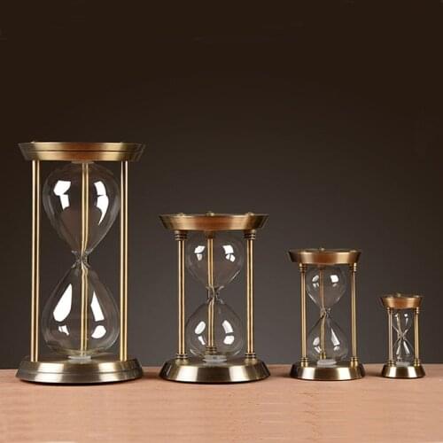 Creative Metal Hourglass Empty Sand Watch Birthday Christmas Valentines Day Wedding Gift Home Decoration Kitchen Timer