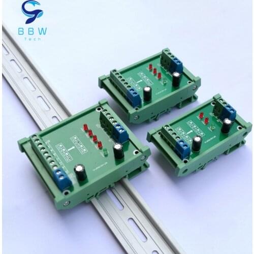 High-speed Optocoupler Isolated Signal Converter Board Frequency 2MHZ Digital Signal Level Conversion PLC Input NPN Output
