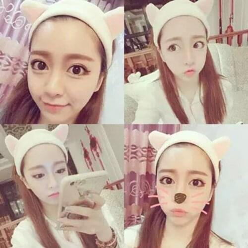 2018 Super Cute Cat Ears Rabbit Ears Hair Band For Girls Wash Headband Women Hair Band Hairband Headdress Hair Accessories