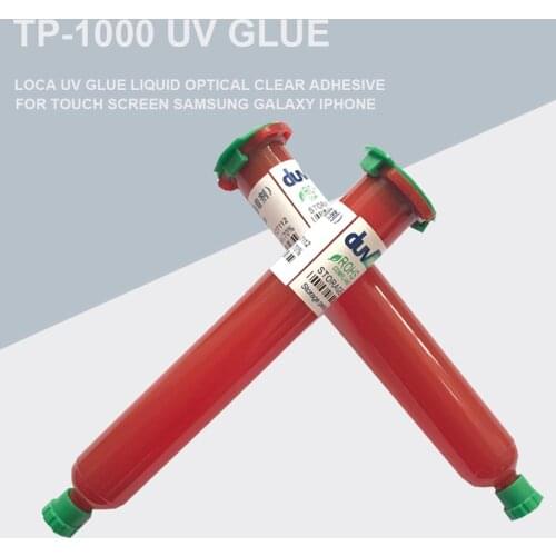 New EST TP-1000 LOCA UV glue liquid optical clear adhesive tp 1000 uv glue tp1000 for touch screen samsung galaxy iPhone