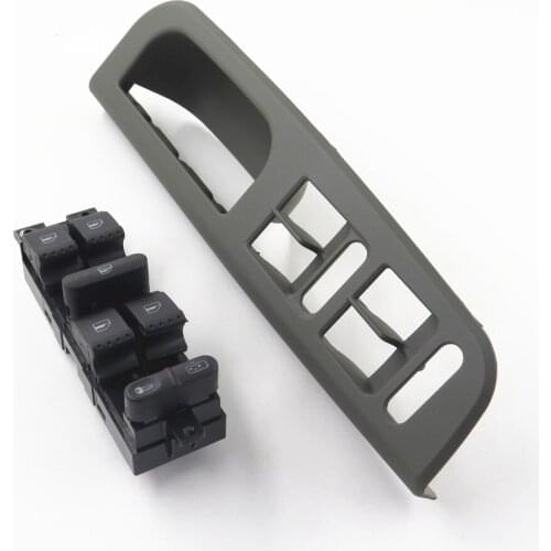 1 Set Gray Bezel and Black Master Power Window Door Switch for VW Passat Jetta Golf Bora Seat 1J4959857D 1J4 959 857D 3B1867171