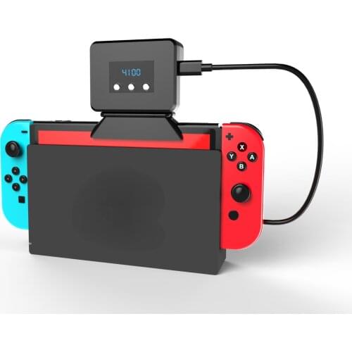 1pc Radiator Base Cooling Fan Cooler Heat Sink with Temperature Display for Nintendo Switch Console Nintend Switch Accessories