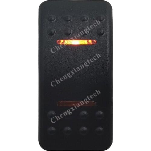 12V 20A 24V 10A Car Boat 7Pins DPDT (On) Off (On) Momentary Rocker Switch Orange Led Caravan RVs Toggle Push Switch Waterproof