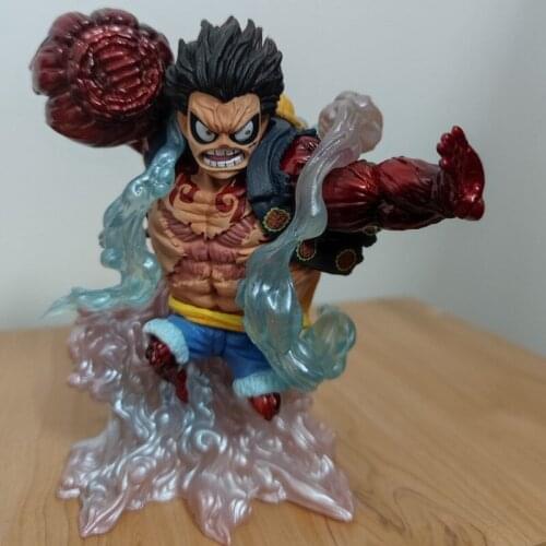 One Piece Monkey D Luffy Snake Form Gear 4 Bound Man Statue Toys PVC Action Figure Desk Collectible Toy Birthday Gift