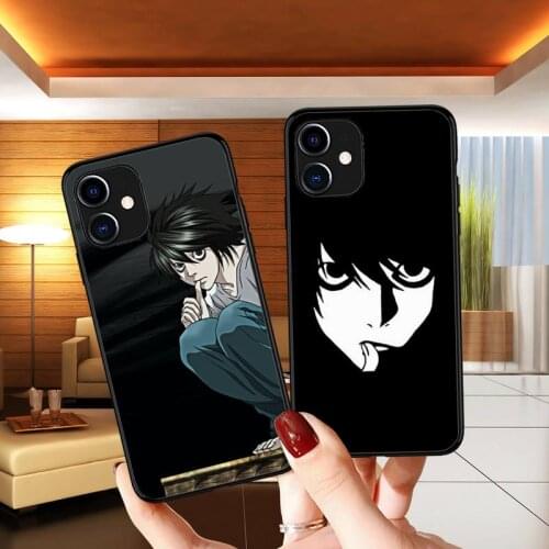 Anime Death Note L·Lawliet Phone Case for iPhone 11 12 Pro mini pro XS MAX 8 7 6 6S Plus X 5S SE 2020 XR